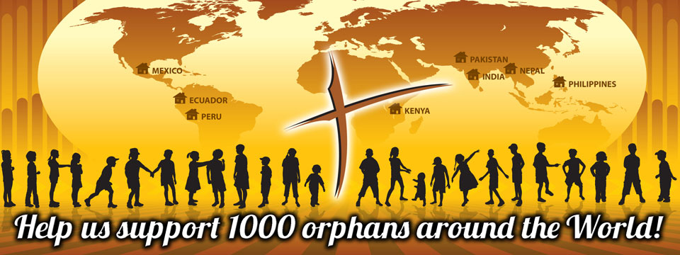Help us support 1000 orphans around the world